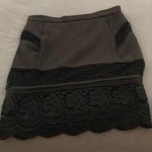 Black lace skirt